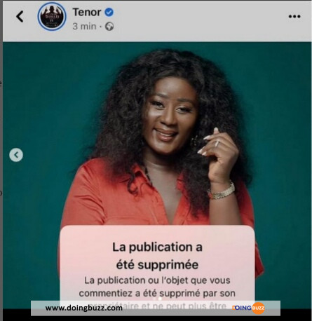 Eunice Zunon A-T-Elle Piraté Le Compte Facebook De Tenor ?