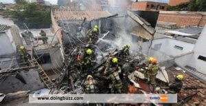 Colombie : Crash D’un Avion Sur 07 Bâtiments, Les Passagers Tous Morts