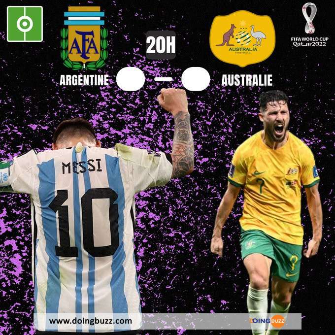 Coupe Du Monde 2022 : Les Compositions Officielles Argentine - Australie