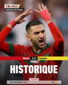 Coupe Du Monde : Le Maroc Qualifié Pour Les Quarts De Finale Pour La 1Ère Fois De Son Histoire