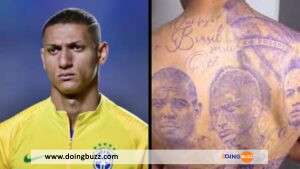 Richarlison Fait Un Méga Tatouage Avec Des Images De Ronaldo, Neymar, Pelé (Photos)