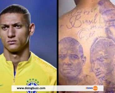 Richarlison Fait Un Méga Tatouage Avec Des Images De Ronaldo, Neymar, Pelé (Photos)