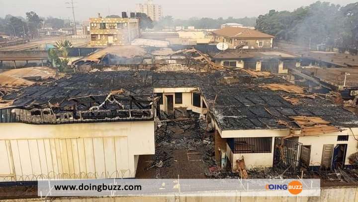 Centrafrique : Les Bâtiments De La Délégation De L’ue Ravagés Par Un Incendie (Photos)