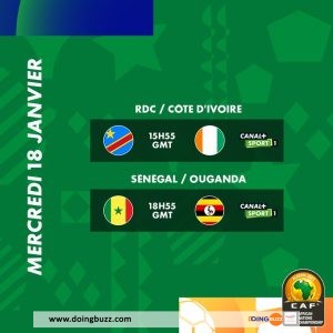 Chan 2022 : Voici Le Calendrier Des Matchs Du Mercredi 18 Janvier