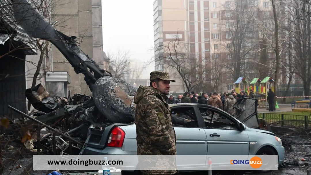 Ukraine : Le Ministre De L’intérieur Et Au Moins 18 Personnes Tués Dans Le Crash D’un Hélicoptère (Vidéo)