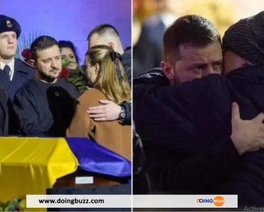 Ukraine : Volodymyr Zelensky En Larmes Aux Funérailles Du Ministre De L’intérieur (Photos)