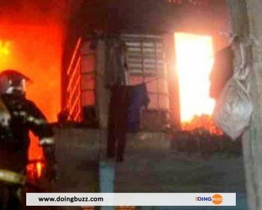 Côte d’Ivoire : un incendie ravage des magasins au marché d’Adjamé