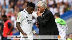 Carlo Ancelotti Défend L&Rsquo;Attaquant Brésilien Vinicius Jr 