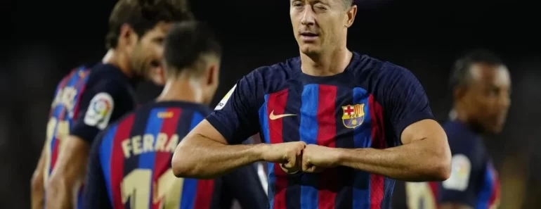 Supercoupe d'Espagne : La joie de Robert Lewandowski après son premier titre avec le Barça