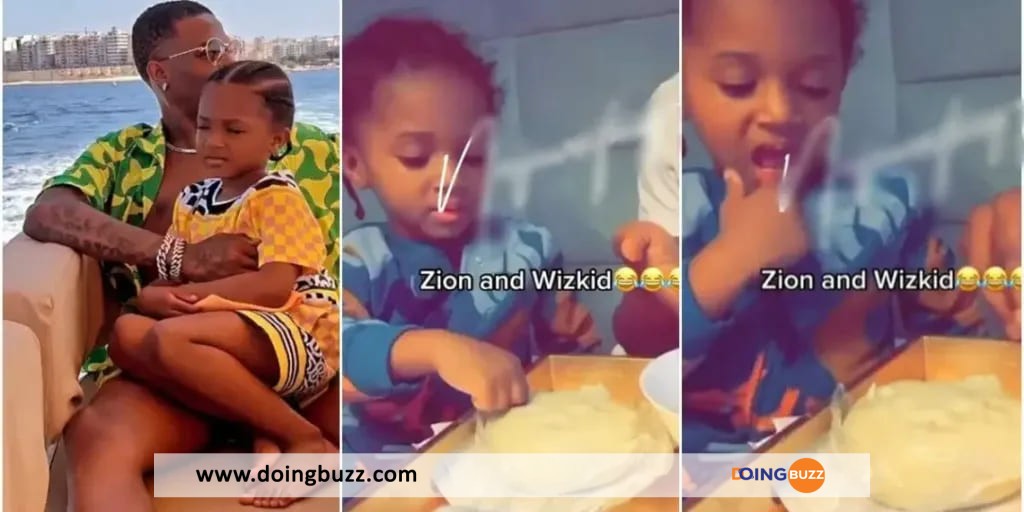 Wizkid Apprend À Son Fils, Zion, Comment Manger Du &Quot;Fufu&Quot; (Vidéo)