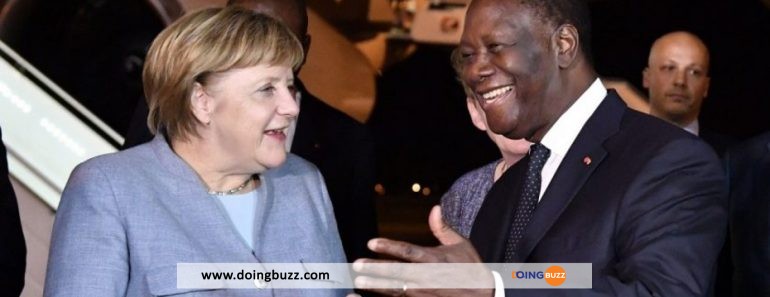 Côte D’ivoire : Angela Merkel Et 03 Chefs D’état Africains Accueillis Par Alassane Ouatarra