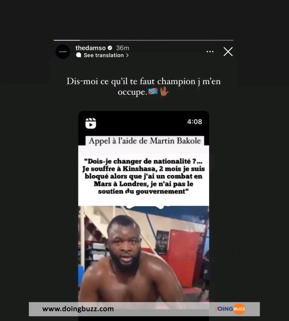 Martin Bakole : Bloqué Au Congo, Le Boxeur A Été Sauvé Par Damso