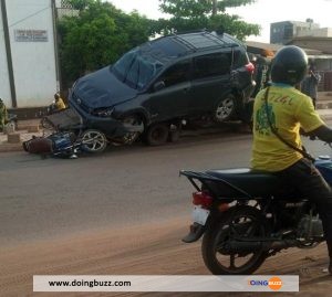 Bénin : Une Voiture Fait Un Tonneau À Abomey-Calavi Ce Week-End