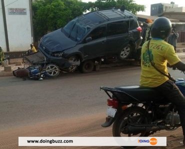 Bénin : une voiture fait un tonneau à Abomey-Calavi ce week-end