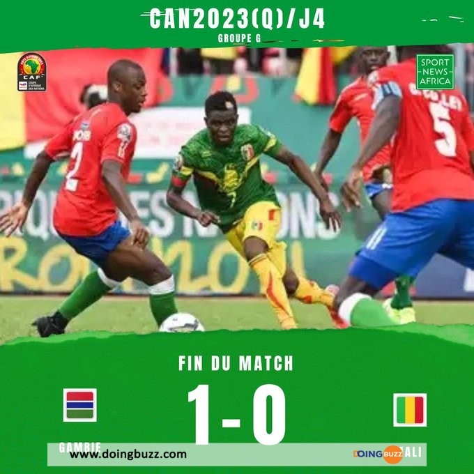 CAN 2023 (éliminatoires) : Mali battu et retardé par la Gambie !