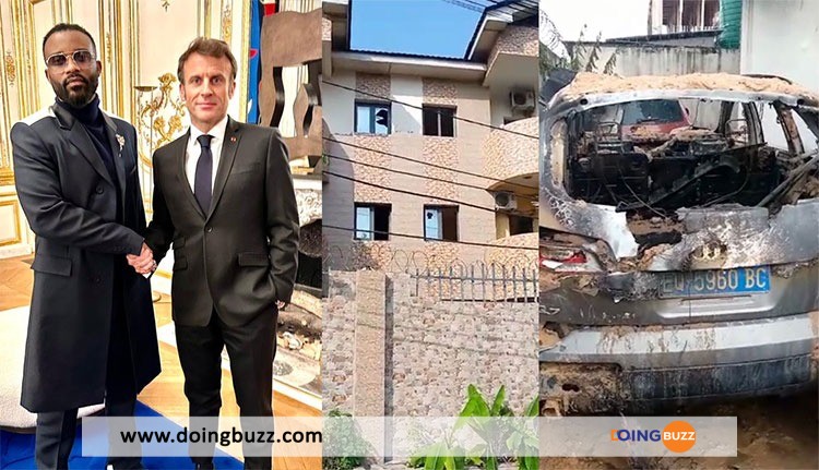 Maison De Fally Ipupa Saccagée : La Photo Avec Macron N’a Rien À Voir Avec L’incident