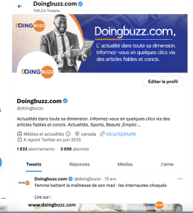 Doingbuzz A Désormais Un Compte Twitter Certifié