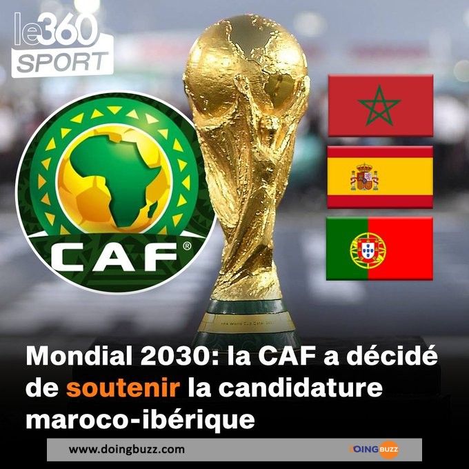 La Caf Soutient La Candidature Du Maroc Pour La Coupe Du Monde 2030