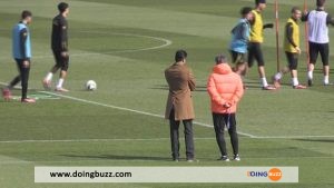 Nasser Al-Khelaïfi Était Présent À L’entraînement Du Psg (Vidéo)