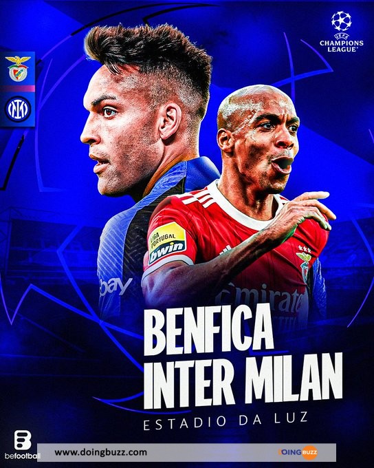 Benfica - Inter Milan : L'Heure Et La Chaine De Diffusion Du Match ?