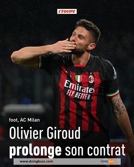 Olivier Giroud Prolonge Jusqu’en Juin 2024 À L’ac Milan !