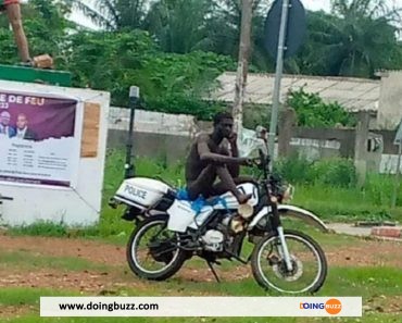 Bénin : Un Fou S’Empare De La Moto De Fonction D&Rsquo;Un Policier Et Ose… (Photo)