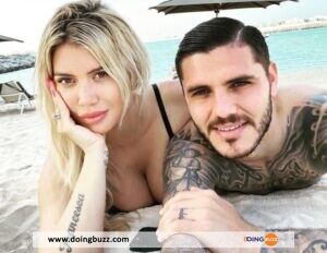 Photo : Le Couple Mauro Icardi – Wanda Nara Pose Pratiquement Nµ