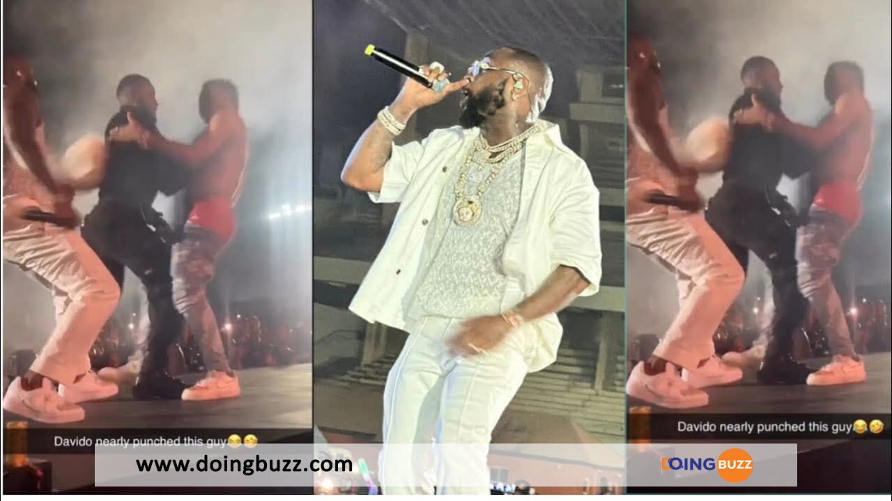 Video : Davido Attaqué Par Un Fan Lors D'Un Concert À Lagos