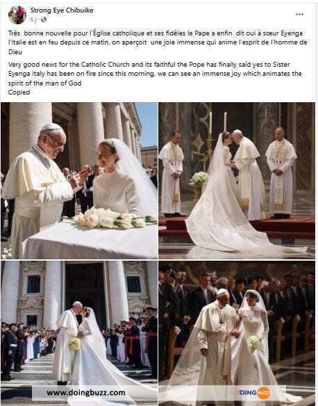 Le Pape François Victime D'Une Nouvelle Polémique De Mariage Sur Tiktok