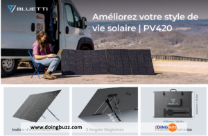 Bluetti A Dévoilé Son Nouveau Panneau Solaire Pv420 Pour Un Accès Facile À L&Rsquo;Énergie Renouvelable