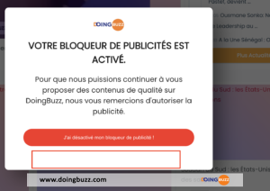 Comment Désactiver Le Bloqueur D&Rsquo;Annonces Sur Doingbuzz