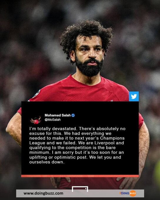 La Réaction De Mohamed Salah Sur La Non-Qualification De Liverpool 