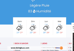 Doingbuzz Révolutionne L&Rsquo;Information En Ligne Avec La Météo Intégrée À Son Site : Une Mise À Jour Majeure