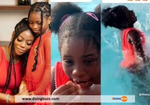 Imade, La Fille De Davido, Suscite La Controverse Dans Une Piscine (Video)