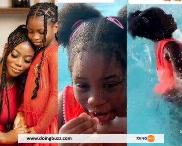 Imade, la fille de Davido, suscite la controverse dans une piscine (VIDEO)
