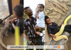 Le Fils De Wizkid, Zion, S&Rsquo;Amuse Avec Des Reptiles Terrifiants Et Mortels (Video)