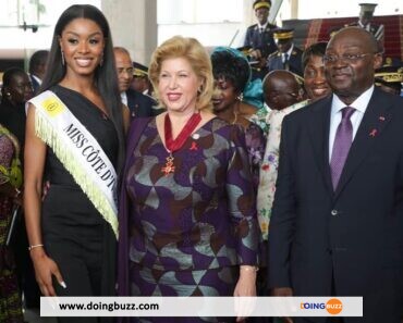 Mylène Djihony : Miss Côte D&Rsquo;Ivoire 2023 Encense Dominique Ouattara, La Première Dame Ivoirienne