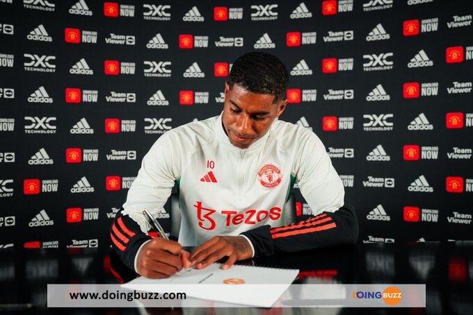 Mercato : Marcus Rashford Prolonge Son Contrat Jusqu'En 2028 Avec Manchester United