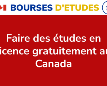 Faire des études en licence gratuitement au Canada en 3 étapes