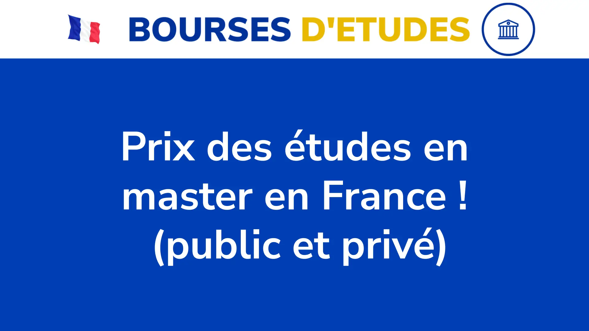 Prix Des Etudes En Master En France Universites Publiques Et Universites Privees