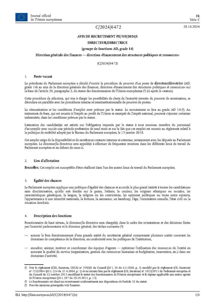 Recrutement d’un(1) stagiaire assistant logistique