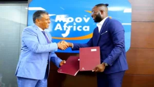 Moov Africa Côte D&Rsquo;Ivoire Établit Un Partenariat Avec Cisse Cheick Sallah Par Le Biais D&Rsquo;Une Convention