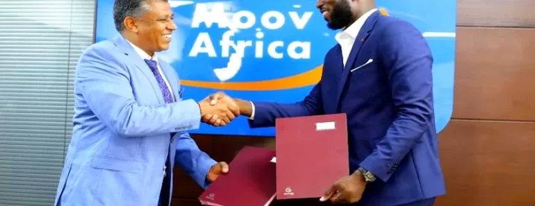 Moov Africa Côte D&Rsquo;Ivoire Établit Un Partenariat Avec Cisse Cheick Sallah Par Le Biais D&Rsquo;Une Convention