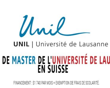 Bourses De Master À L&Rsquo;Université De Lausanne – Programme D&Rsquo;Études Financé