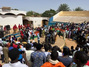 Manifestations D&Rsquo;Étudiants Nigériens En Faveur Des Putschistes