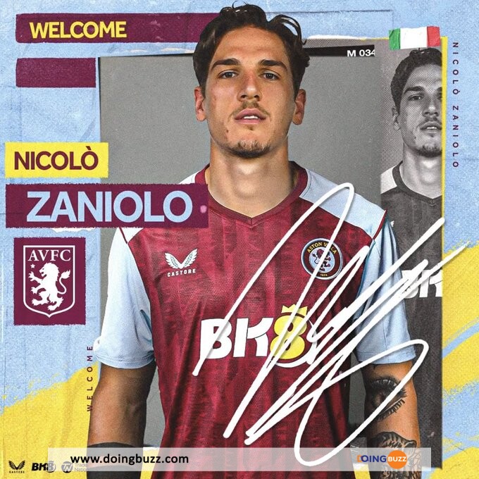 Mercato : Nicolo Zaniolo rejoint Aston Villa en prêt, l'annonce du club !