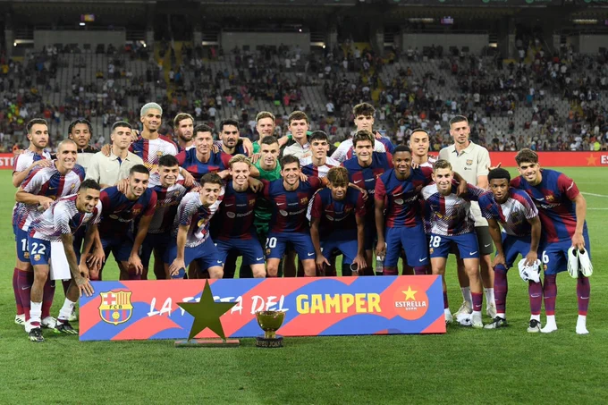 Le Fc Barcelone Remporte Le Trophée Gamper Face À Tottenham