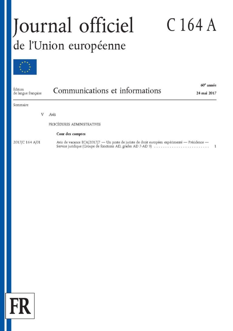 Recrutement D’un(01) Juriste