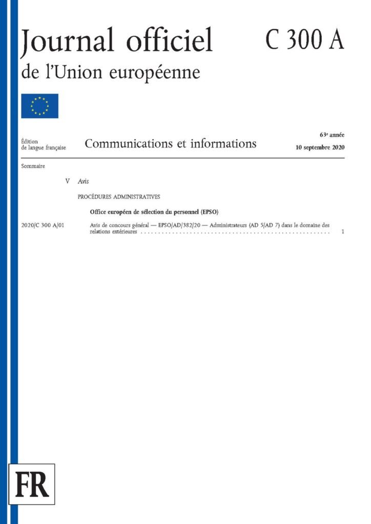 UE recrute un (01)  Stagiaire