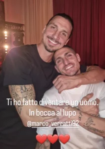 Zlatan Ibrahimovic Adresse Un Message Fort À Marco Verratti